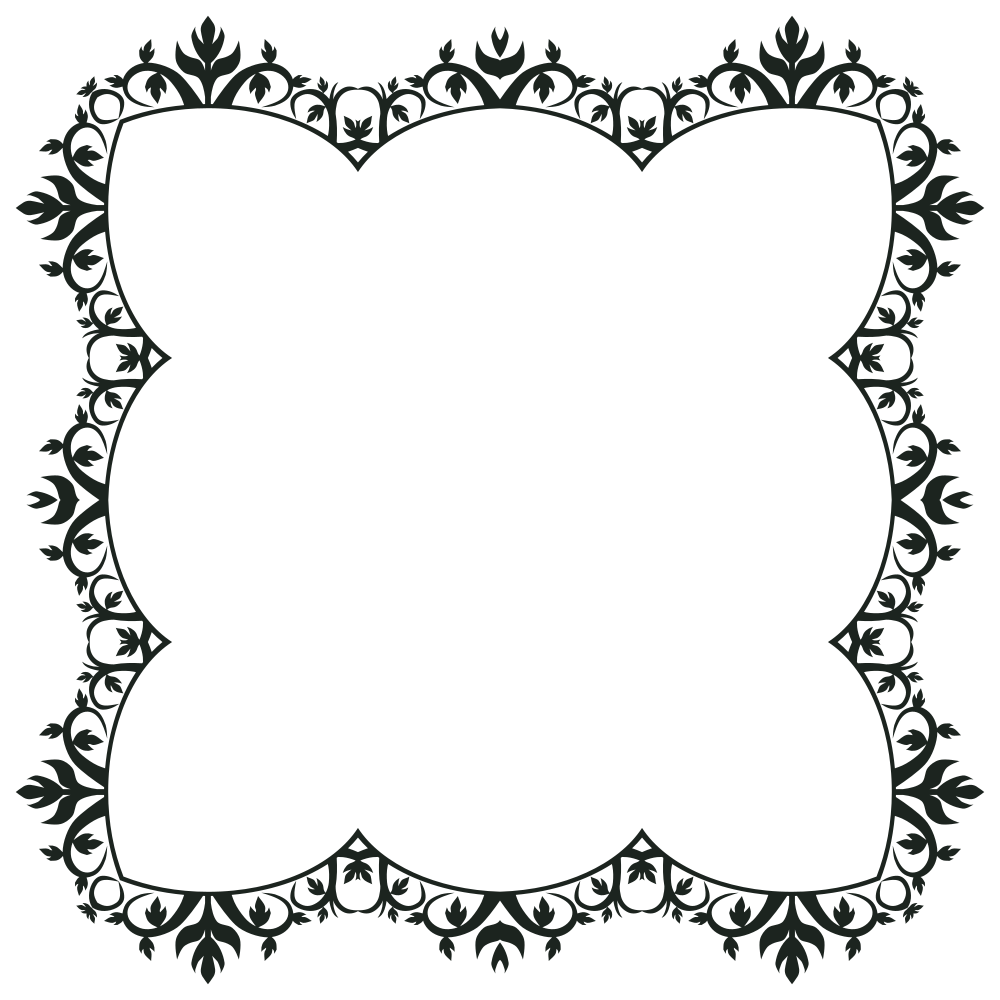 OnlineLabels Clip Art - Ornament Frame Extended 5