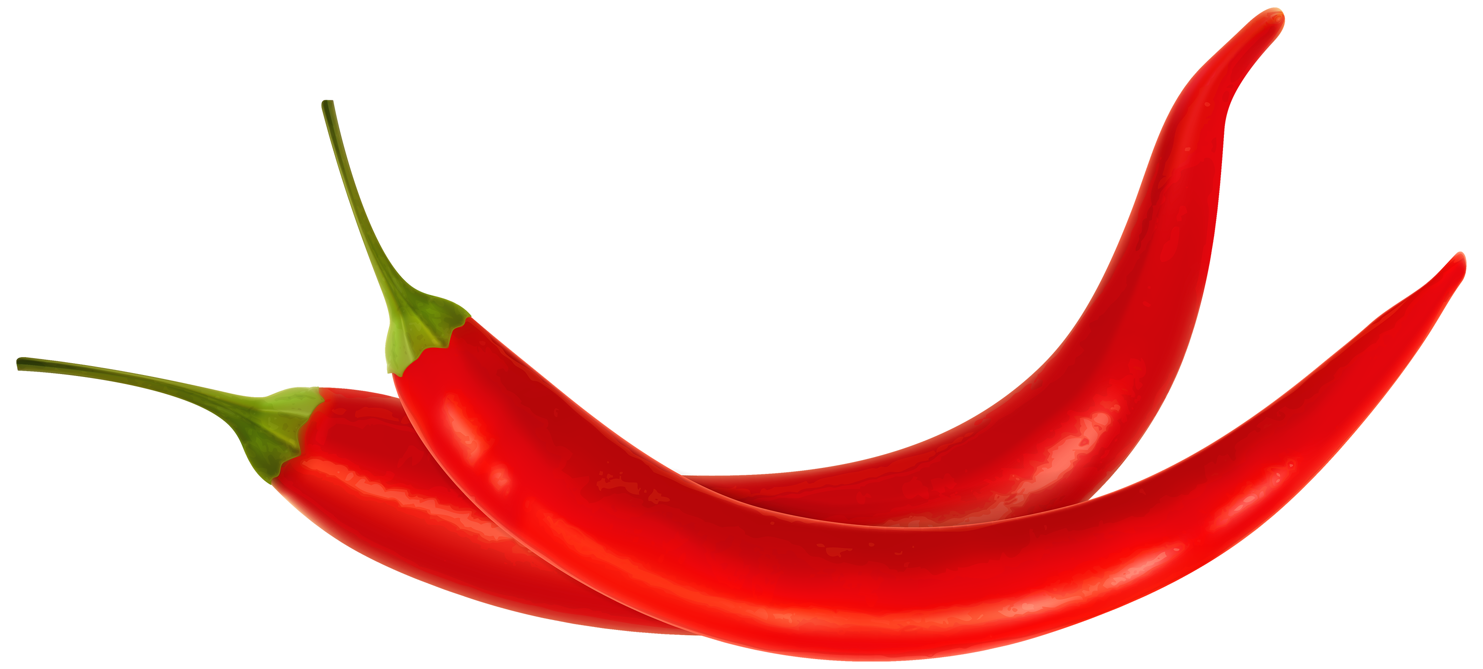 Red chili peppers clipart