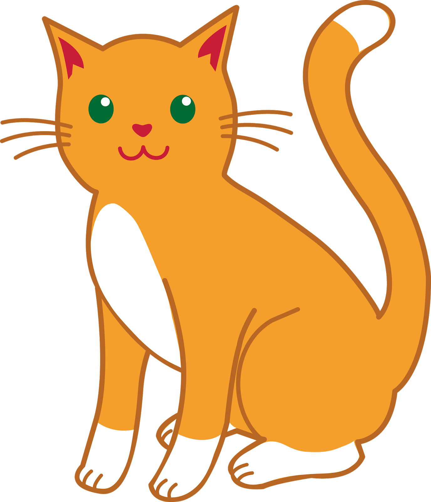 Fat cat clip art cute orange kitten clip art cats image ...