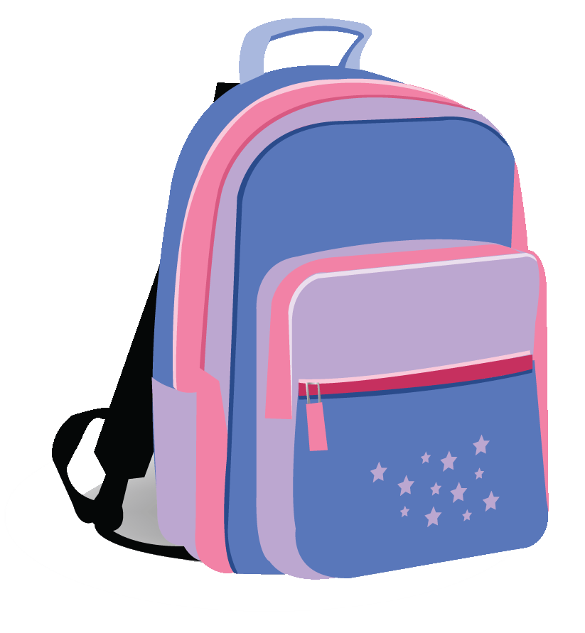 Backpack clipart graphic free travel bag stock image image #13488