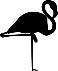 Flamingo Silhouette Clipart