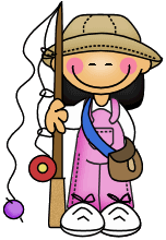Fishing Girl Clipart
