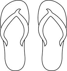 Sandals clipart black and white - ClipartFox