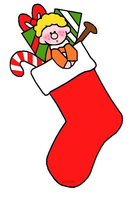 Printable Christmas Stocking Clipart