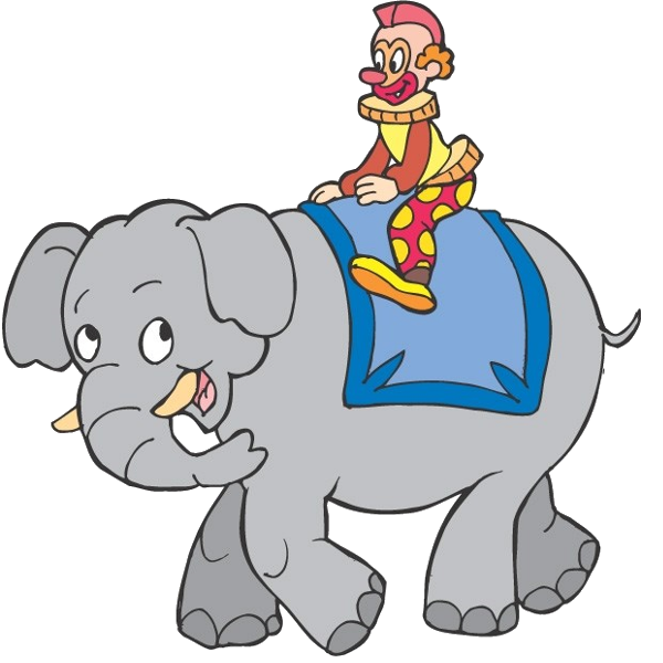 Circus Elephants - Cartoon Animal Images