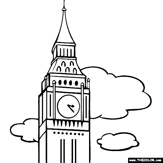 Drawing Of Big Ben Clock - ClipArt Best