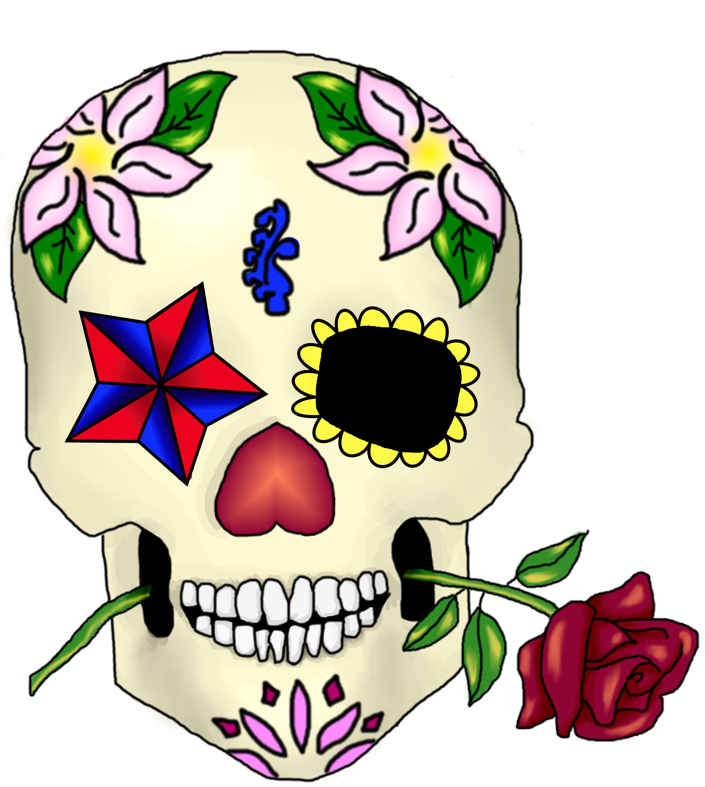 Sugar skull clip art