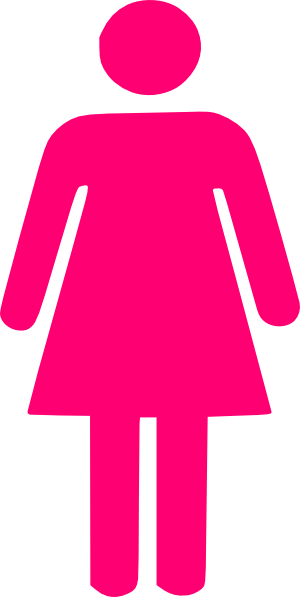 Woman Silhouette Pink Clip Art - vector clip art ...