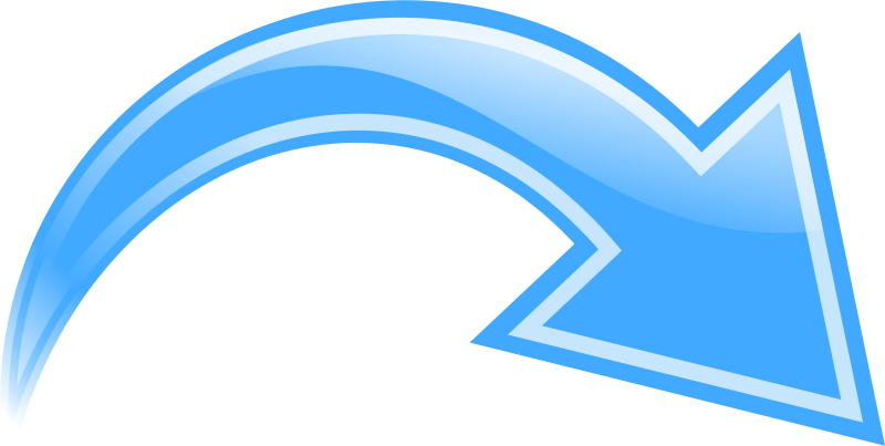 Clip art curved arrow