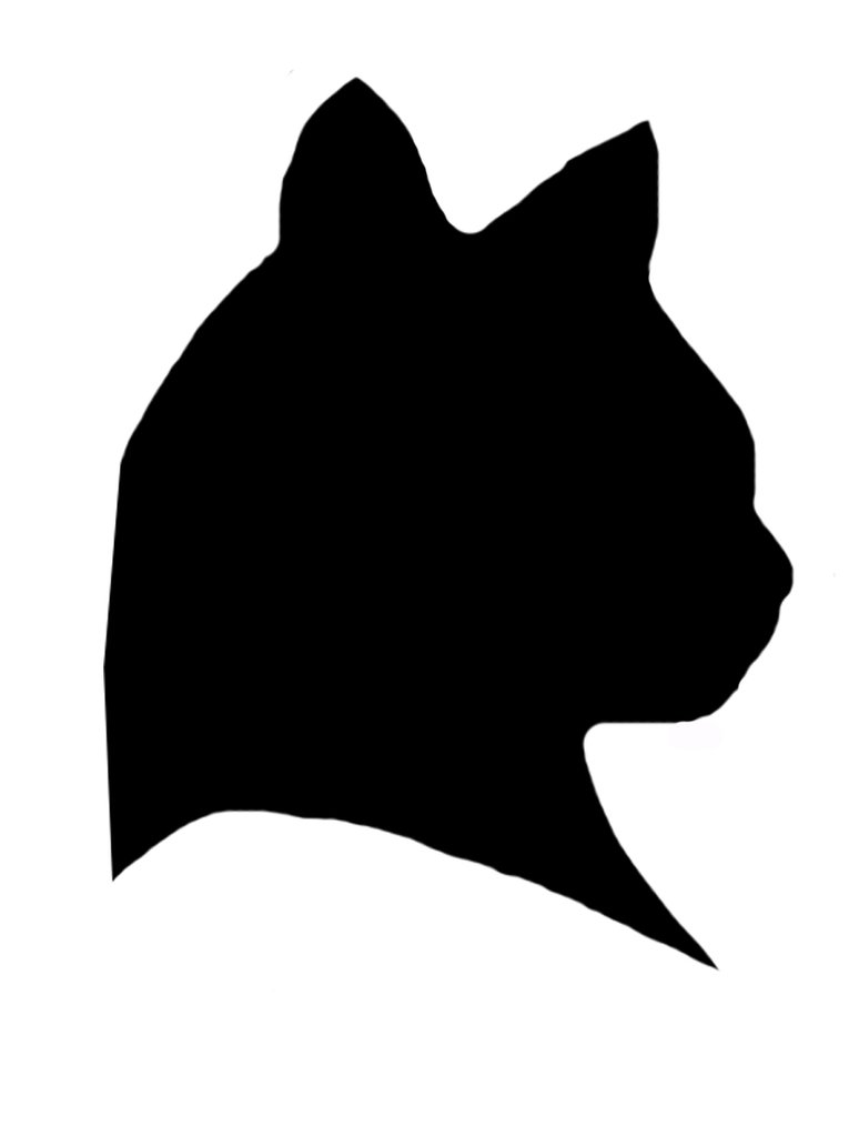 Cat Sitting Silhouette