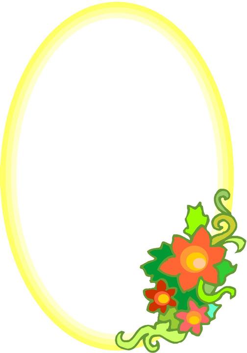 ArtbyJean - Frames: Pretty oval frames clip art.