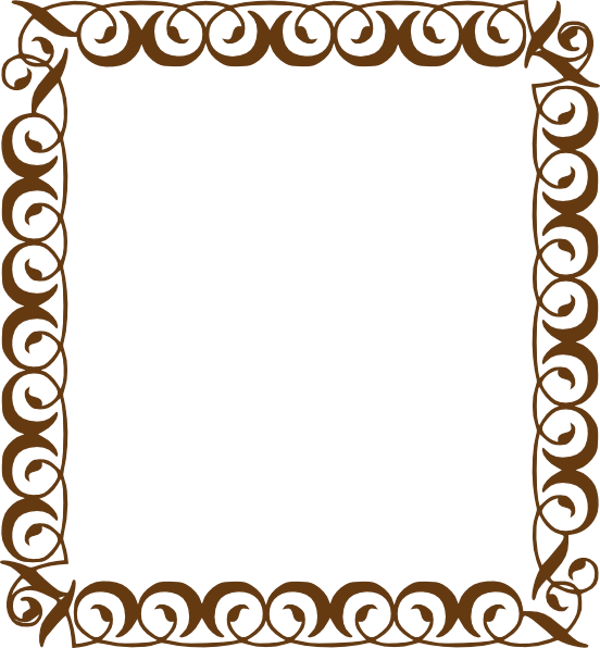 Brown Border clip art - vector clip art online, royalty free ...