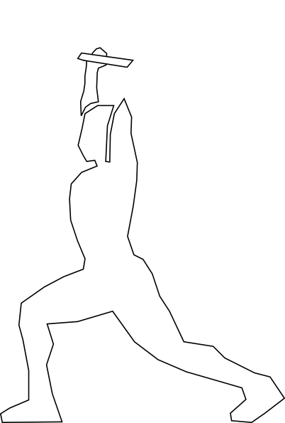 Weight Lifter White clip art - vector clip art online, royalty ...