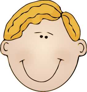 Smiling Man Face clip art Free Vector