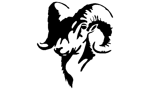 017 Ram Head Sticker, 017 Ram Head Decals