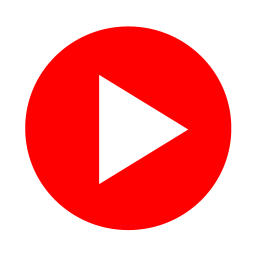 Red video play icon - Free red video play icons