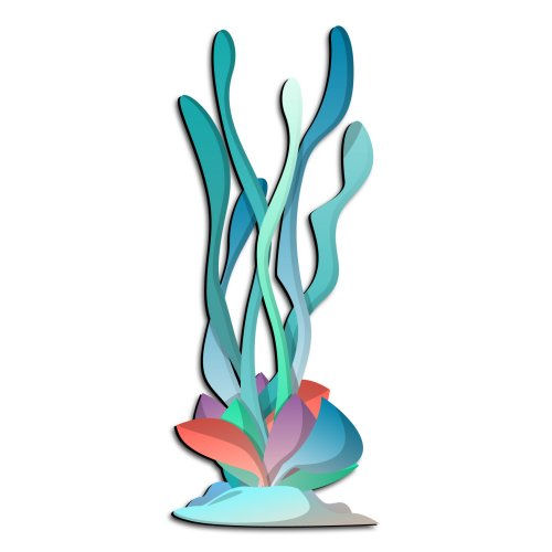 ZWalls Store - ZWalls Seaweed-1, 3D Cartoon Wall Artwork, 10 ...