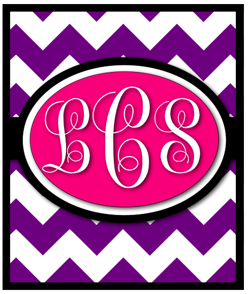 Jennifer Oyler: Personalized Chevron Monogram Freebie!