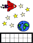 Outer Space Crafts and Coloring Pages