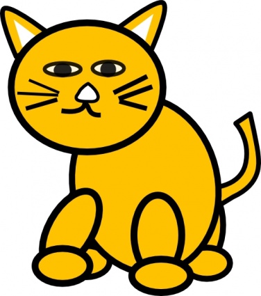 Download Cat Round clip art Vector Free