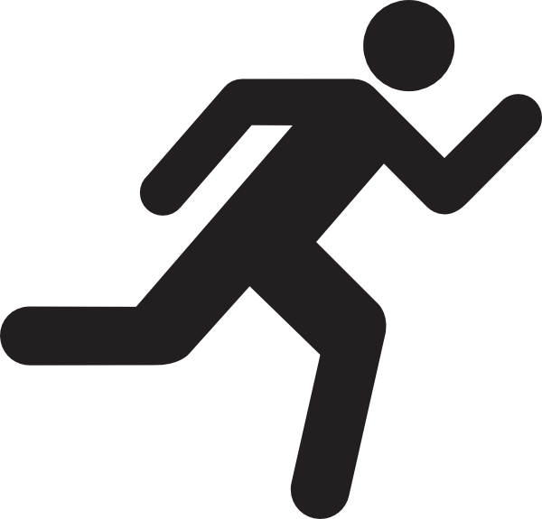 Running Icon On Transparent Background clip art - vector clip art ...