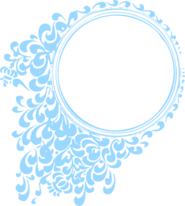Robin Blue Circle Frame clip art - vector clip art online, royalty ...
