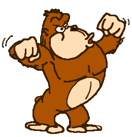 Apes Gorillas Monkey Primate Animation clip art