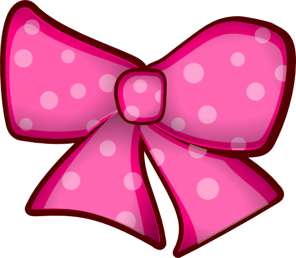 Pink Bow Clip Art - vector clip art online, royalty ...