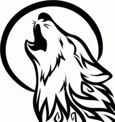 How To Draw A Wolf Howling Clipart - Free to use Clip Art Resource