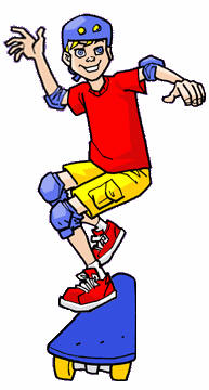 Skateboard Cartoon Clipart