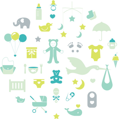 Baby Booties Clip Art, Vector Images & Illustrations