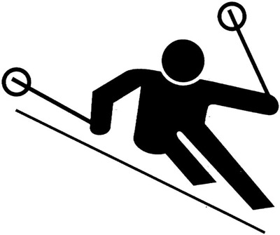 Cartoon Skiers