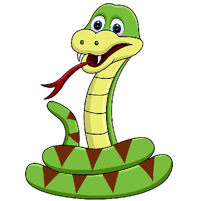 Cute snake clipart transparent