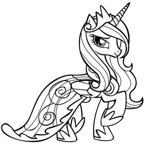 Princess Celestia in My Little Pony Coloring Page - Free ...
