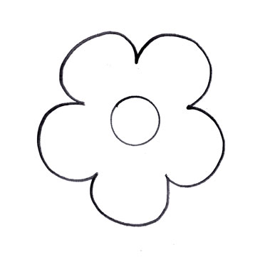 Flower Petal Cut Out Pattern