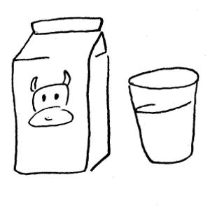 Milk Carton Clipart Black And White - Free Clipart ...