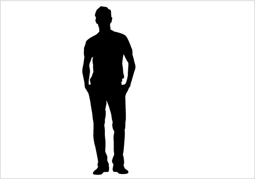 Man Standing Silhouette - Free Clipart Images