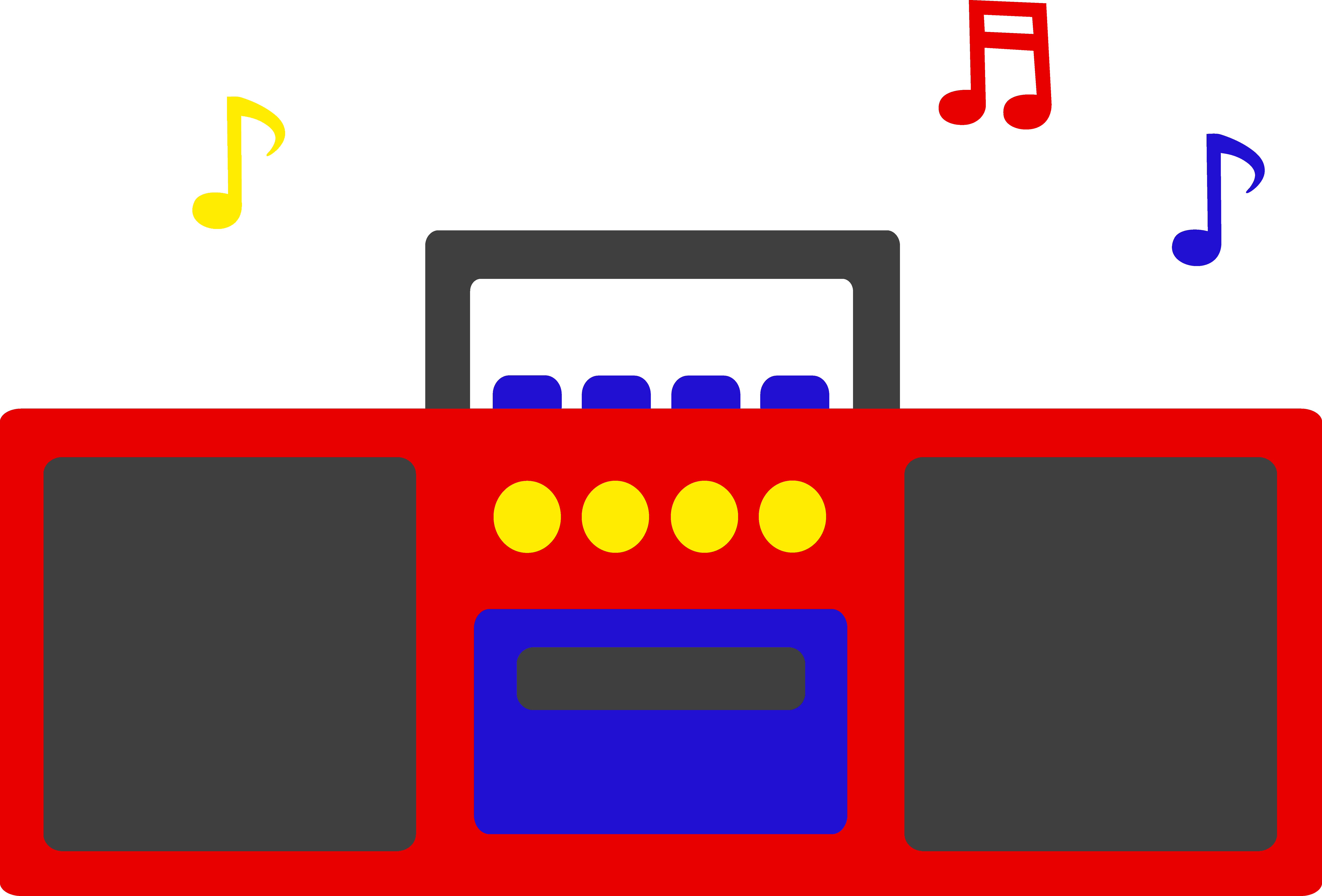Cute boombox clipart - ClipartFox