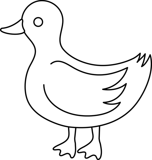Duck Clip Art Black And White - Free Clipart Images