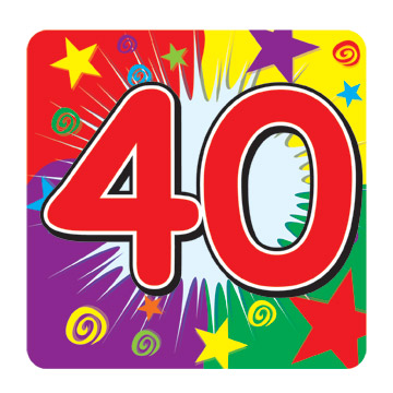 Free 40th Birthday Clipart - ClipArt Best