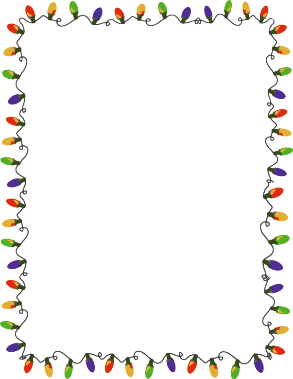 Christmas Lights Border Clipart