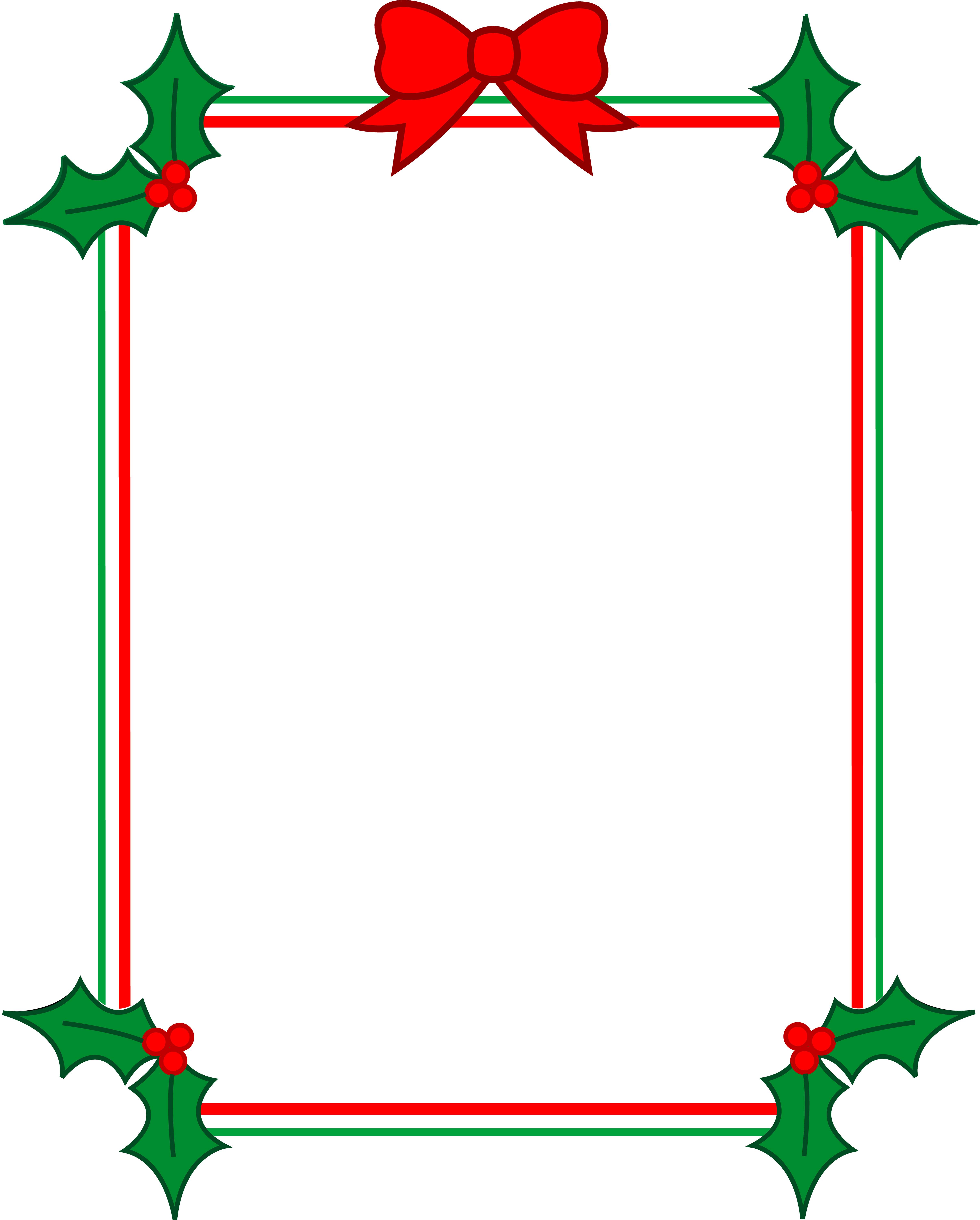 Free Christmas Clipart Borders Printable - Free ...