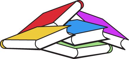 Pile of books clipart