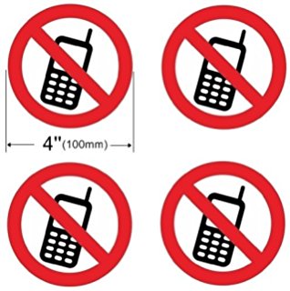 Amazon.com : No Cell Phone Use Sign - Cellular Phones Prohibited ...
