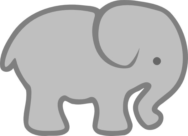 Elephant Outline | Easy Elephant ...