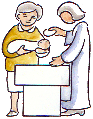 Baby Baptism Clipart