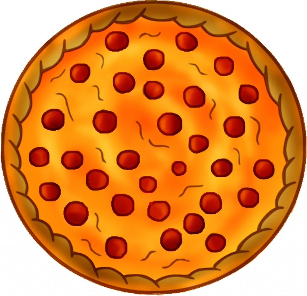 Whole Pepperoni Pizza Clipart