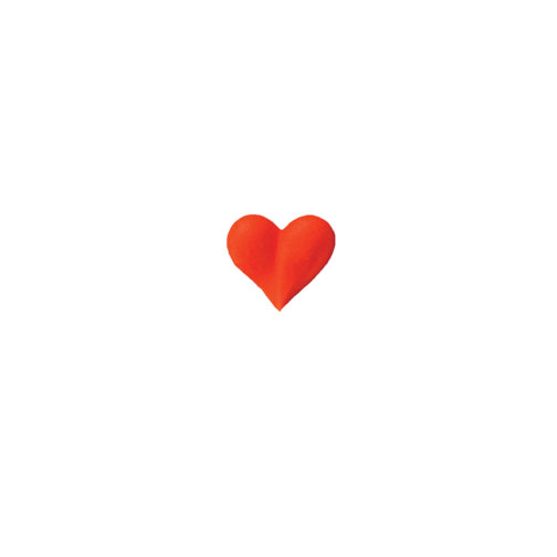 Product - Small Red Heart Royal Icing