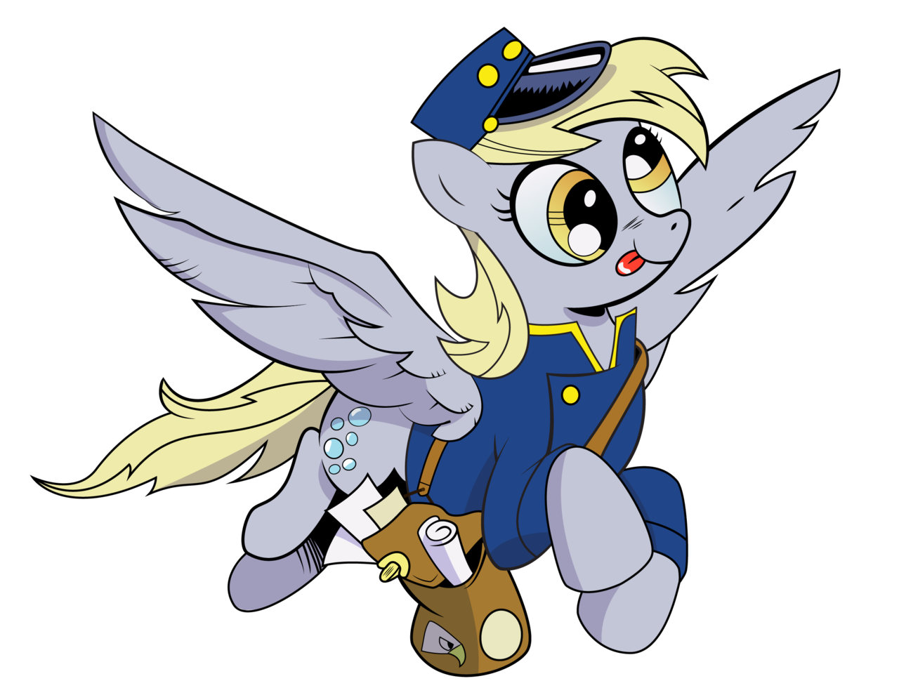 Derpy mailman comic - Vector