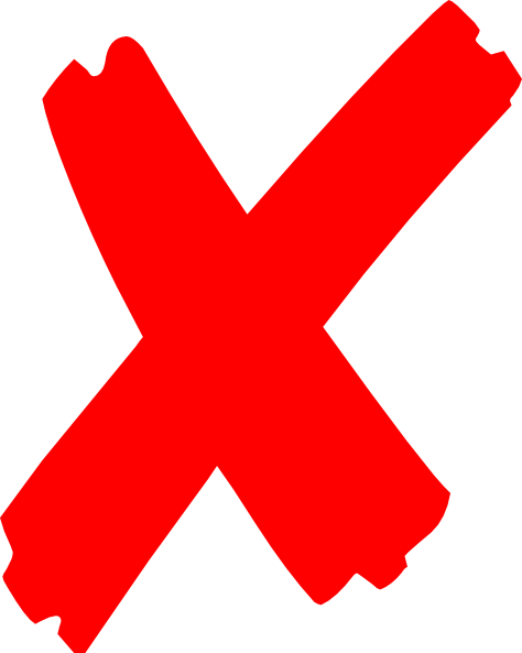 X Mark Symbol - ClipArt Best